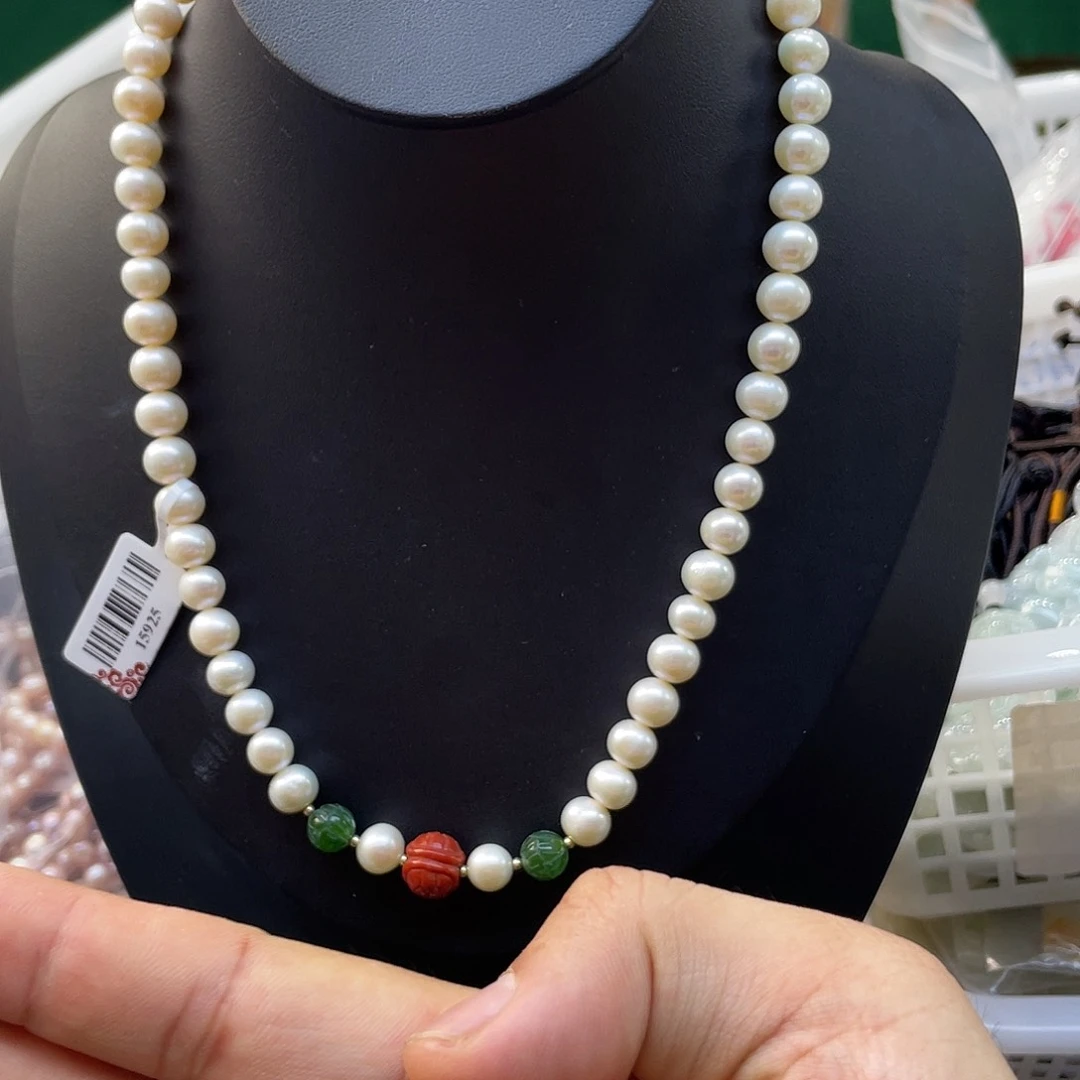 淡水珍珠未镶嵌颈饰珍珠项链多样性发一15925