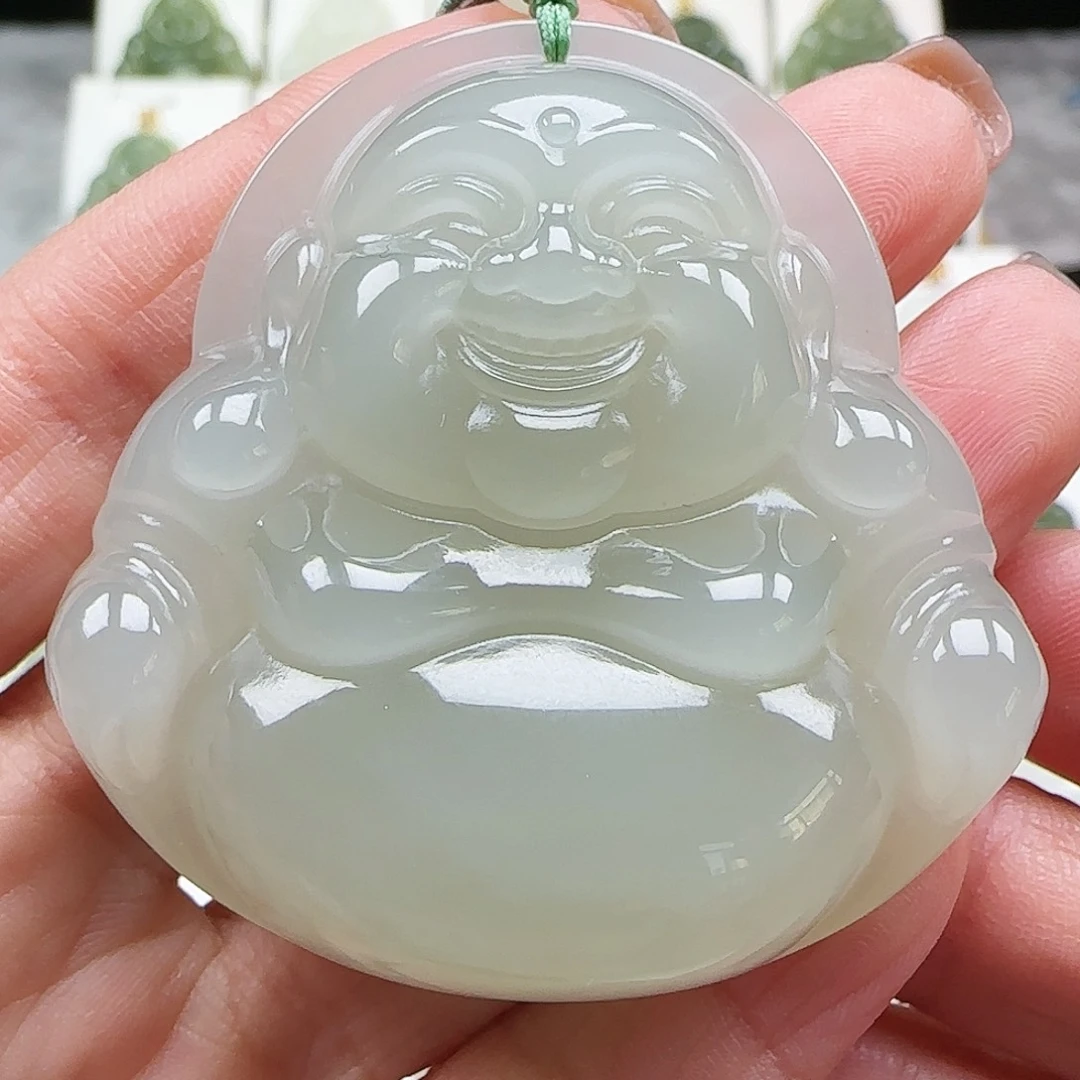 和田玉未镶嵌吊坠(赠链)