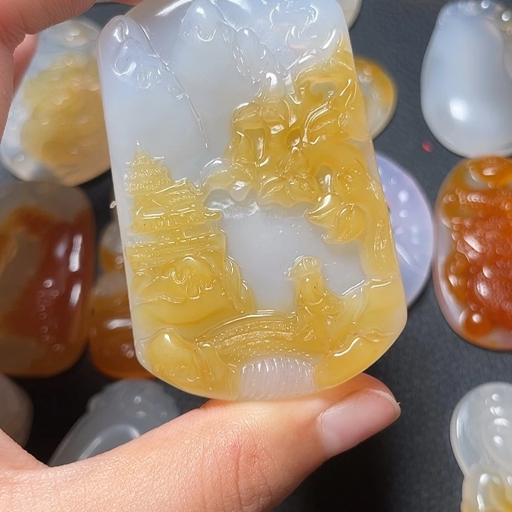 未镶嵌颈饰玛瑙/玉髓