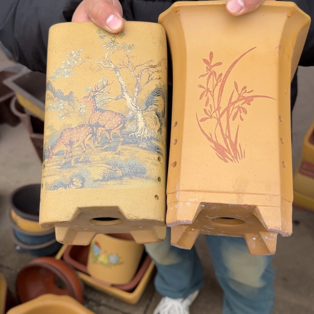 紫砂花盆瑕疵和瑕疵