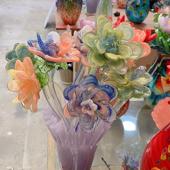 春****手工艺品琉璃琉璃花高度45厘米9厘米