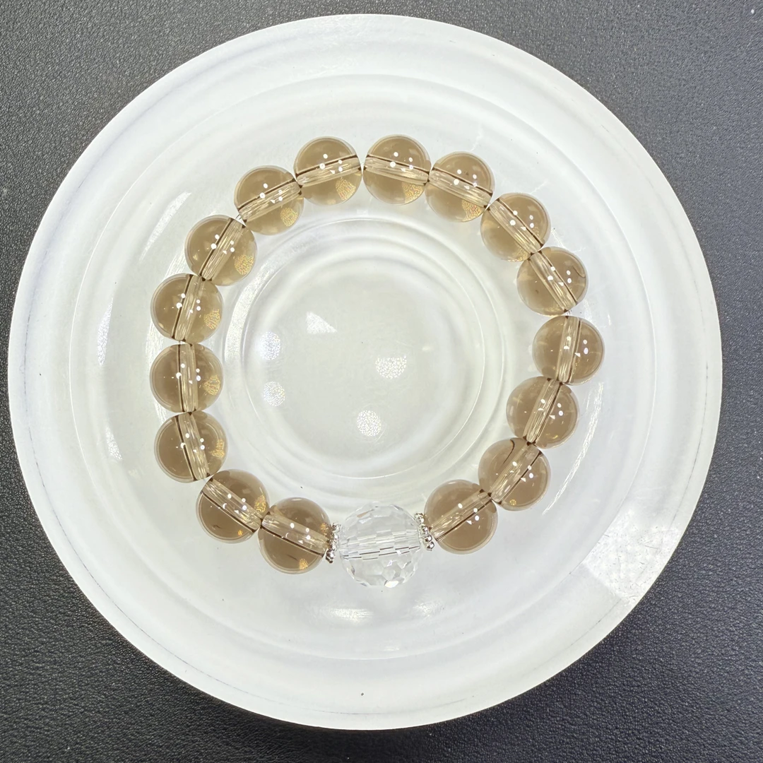 黑棕色12mm手串发一条C143