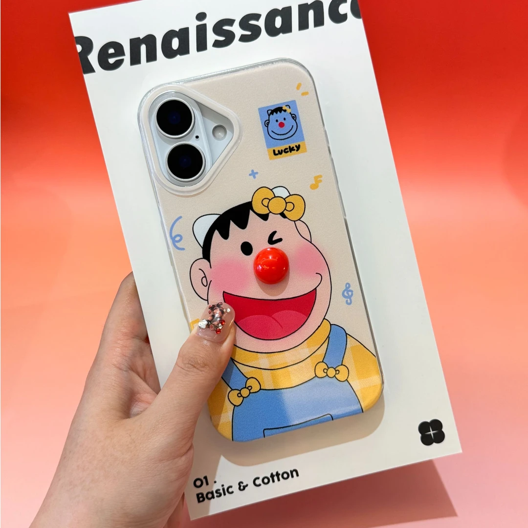 红鼻子胖虎适用苹果16promax手机壳iPhone15/13小米14pro保护套