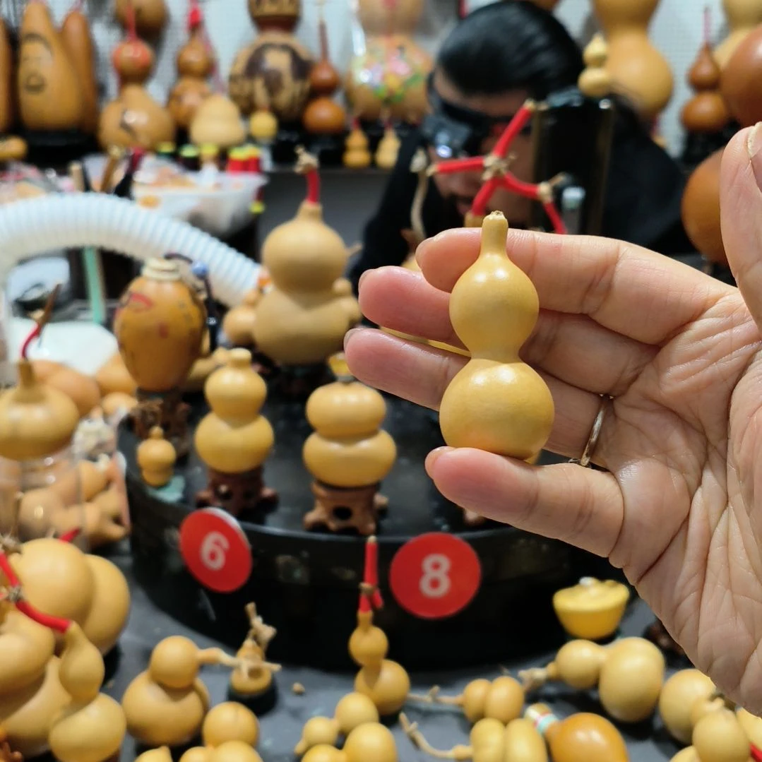 ぃ****づ葫芦福禄双全手把件