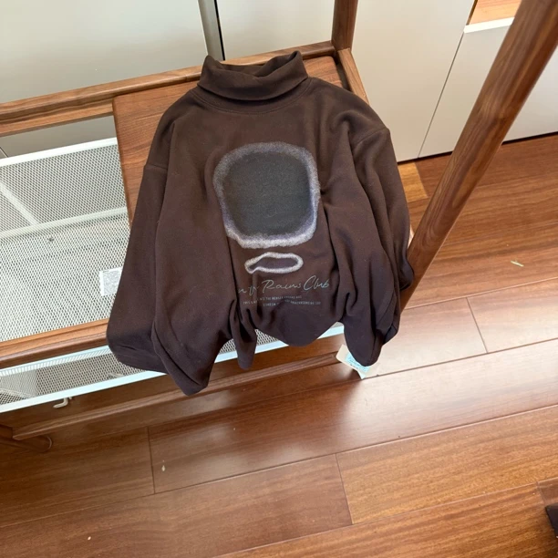 【编号S682】D6168-D-13-儿童数码堆堆领打底衫A咖色-XYC