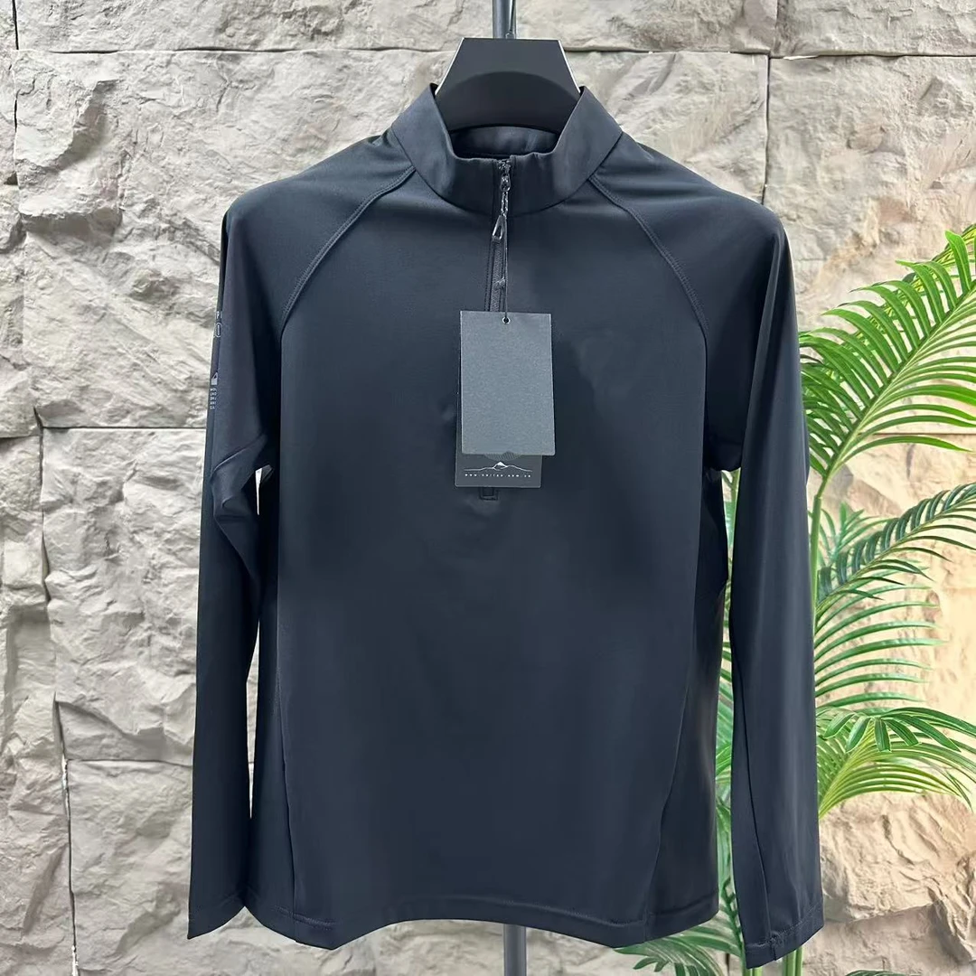 【渠道专属】男士新款半开功能休闲通勤登山徒步2025立领长袖