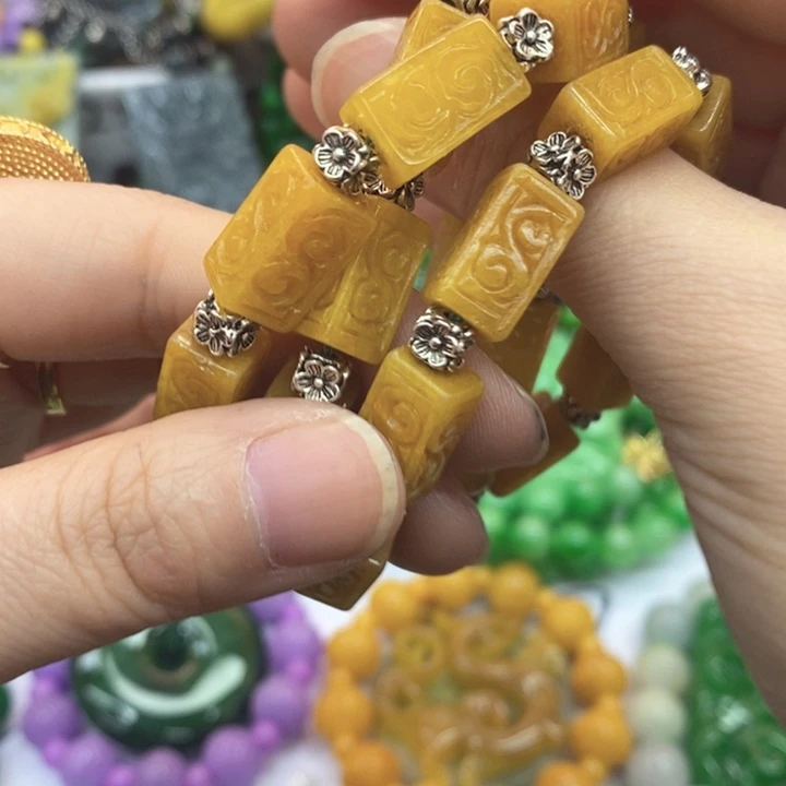 整***欣翡翠未镶嵌颈饰项链18