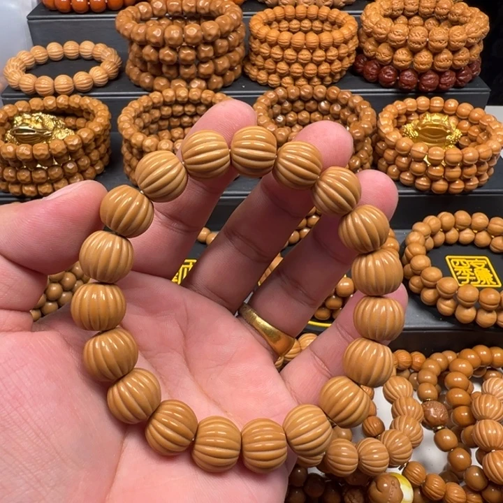春***生猴头核桃手串瓜珠