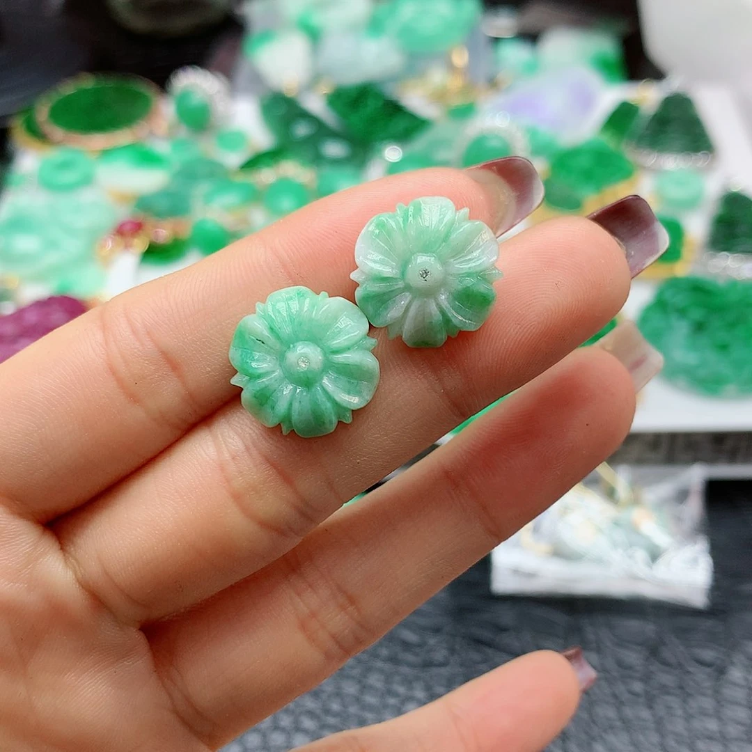 【闪购商品】翡翠耳饰银S925镶嵌，