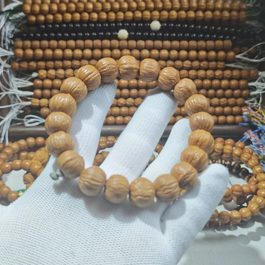 手串猴头核桃原皮原色双岐南瓜15mm