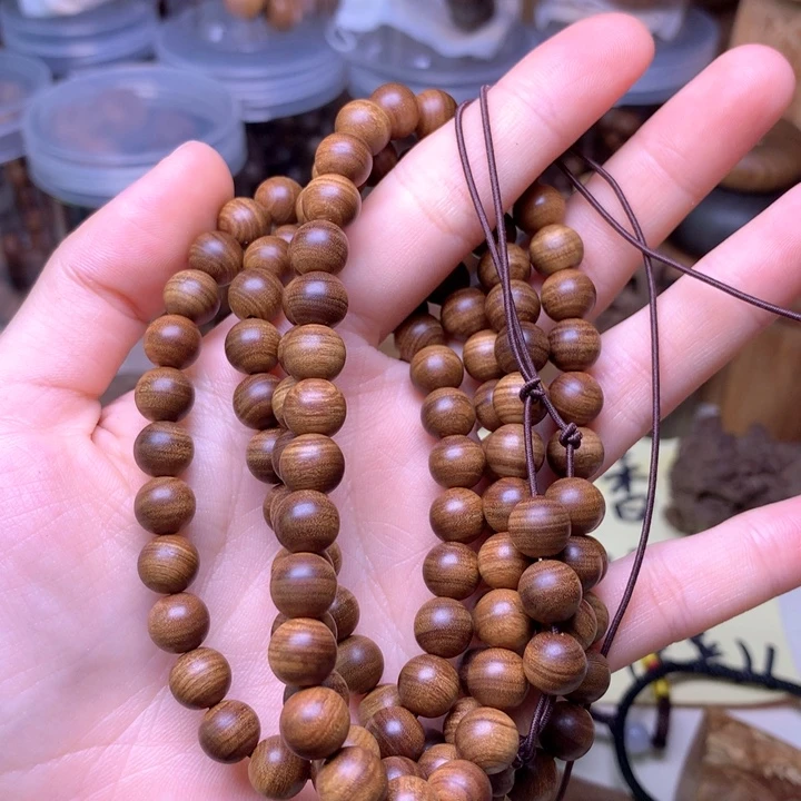 檀香木无事牌北**杨檀香0.8/108沉水横纹