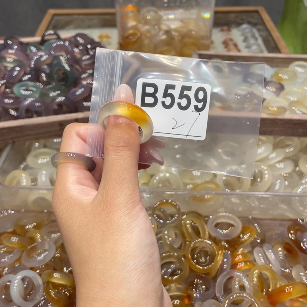 玛瑙/玉髓未镶嵌戒指559