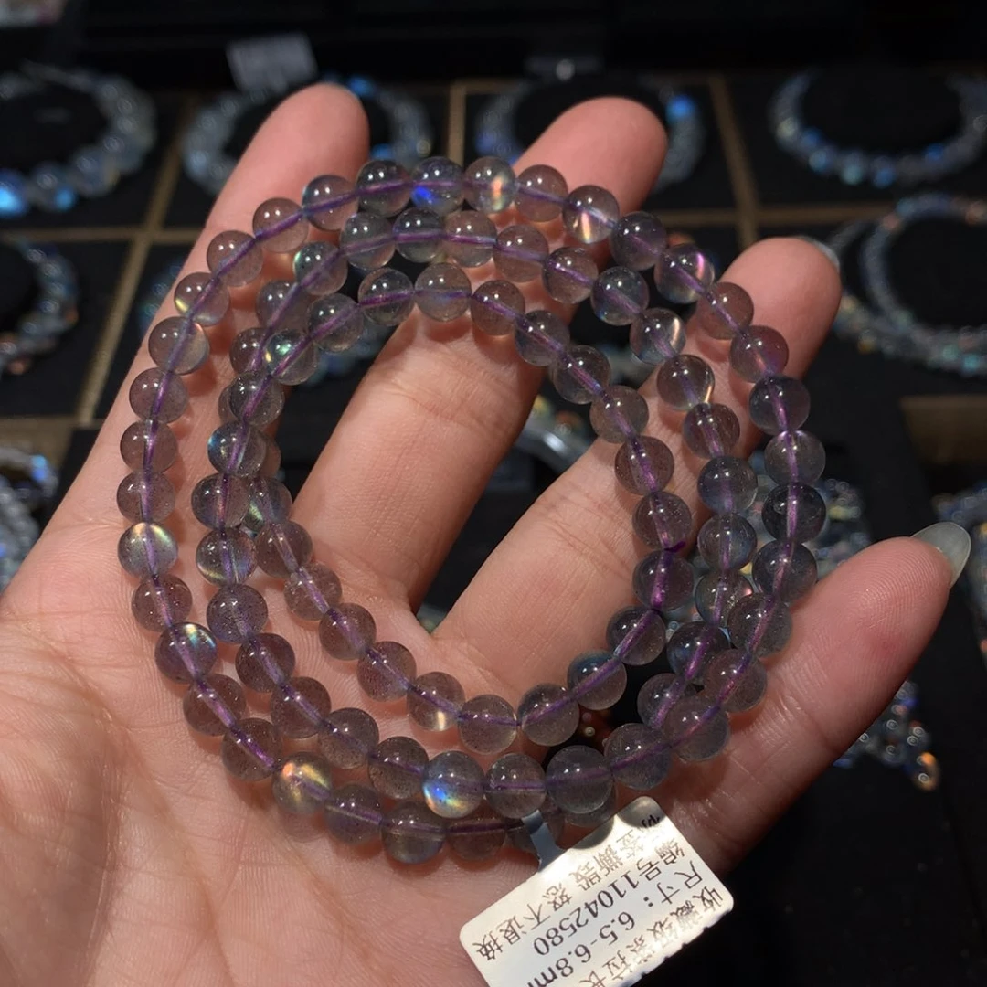 拉长石手链6.5未镶嵌