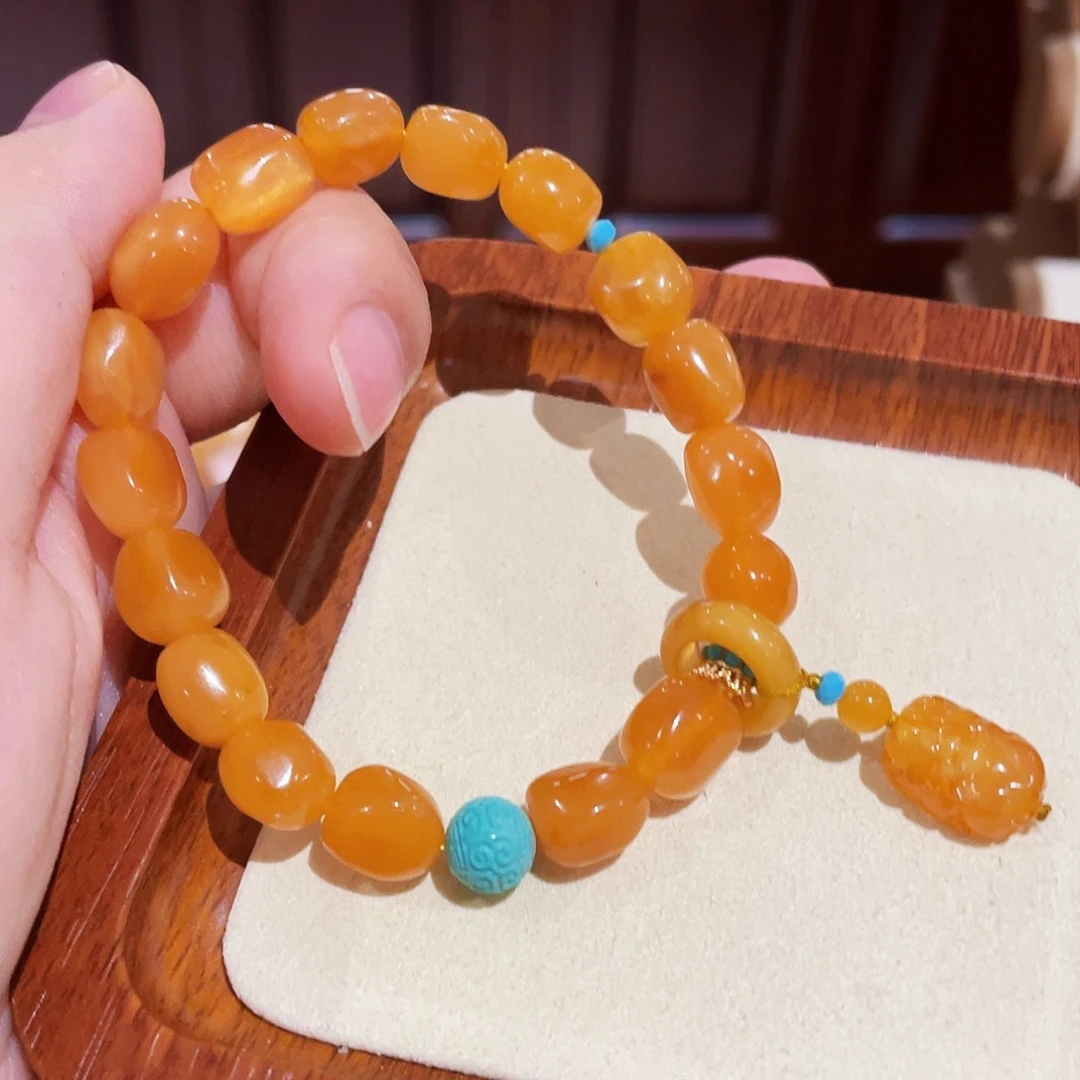 蜜蜡手链未镶嵌手串