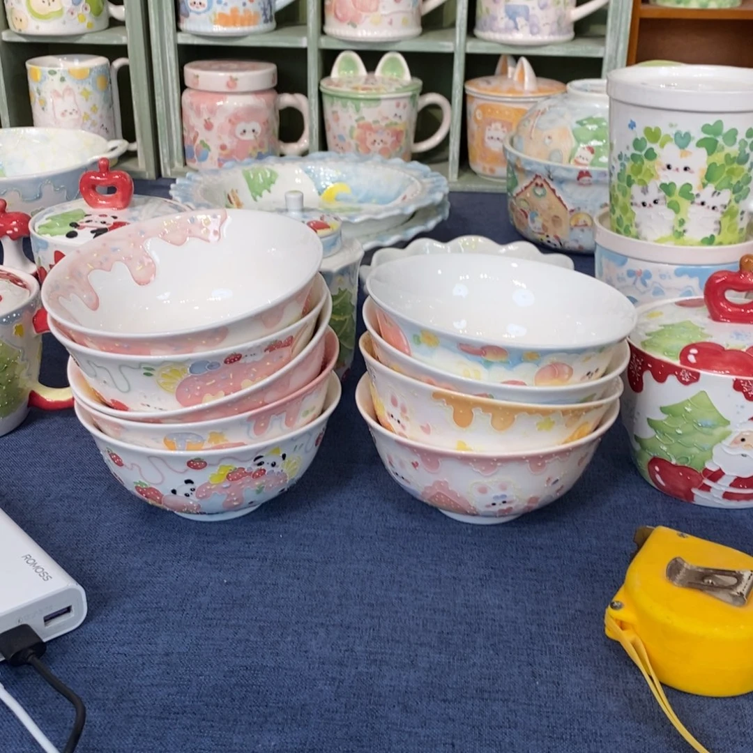 爱***儿瓷片八个米饭碗福利价格