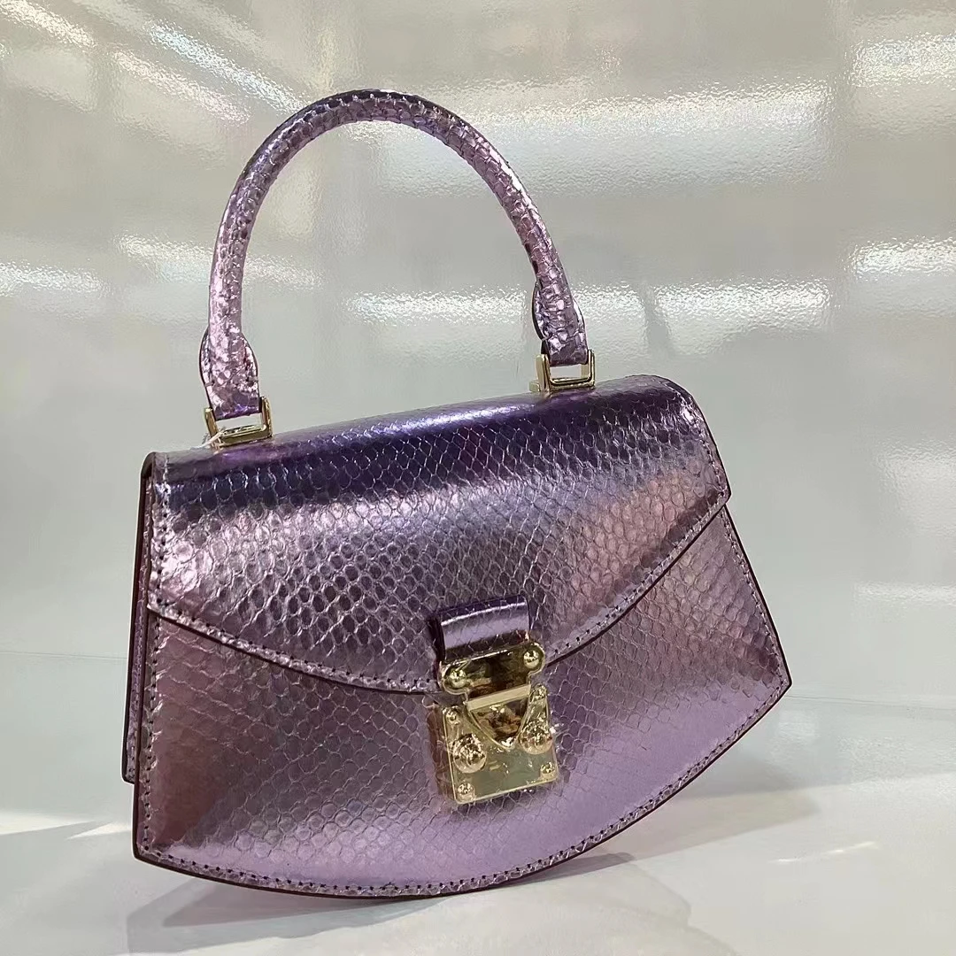 高端定制单肩包（6901闪紫色）H20