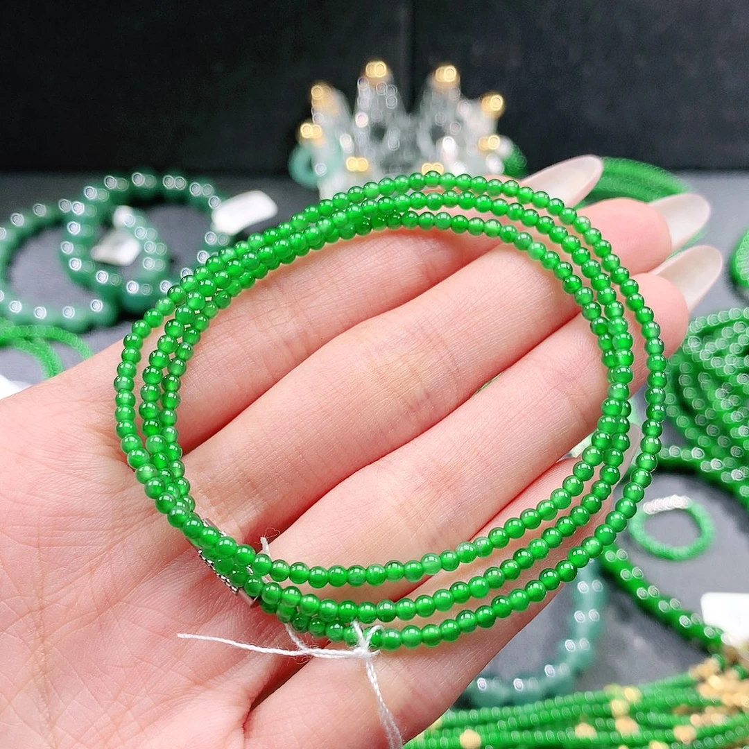 翡翠未镶嵌手链项链