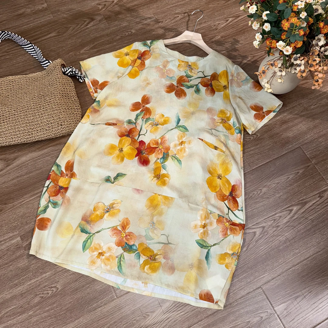 [天罚]Z281夏季长款显瘦时尚连衣裙气质休闲复古国风旗袍裙