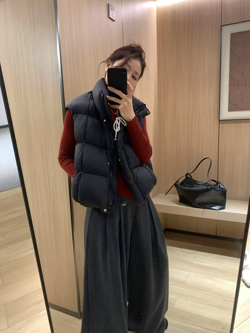 【MY SHAN】冬季新款时尚韩版立领泡芙加厚保暖显瘦百搭羽绒马甲813