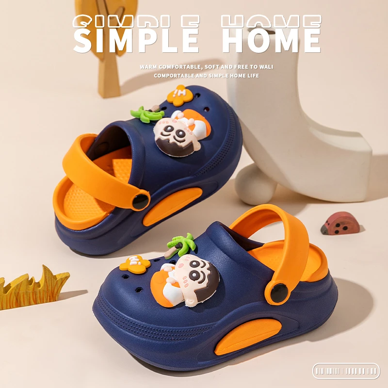 EVA儿童拖鞋爆款洞洞鞋男女童夏季外穿防滑宝宝夏季厚底小童卡通