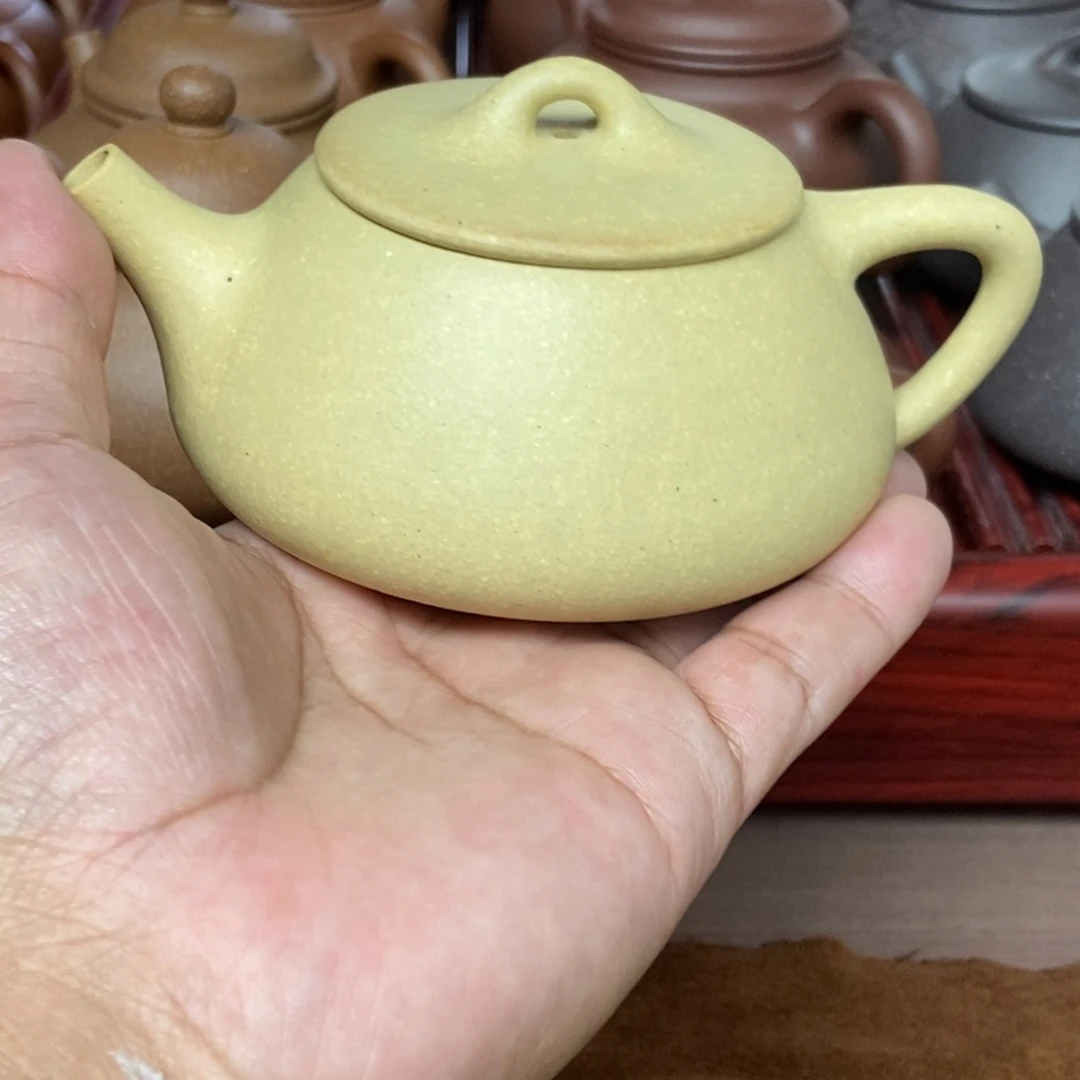 牙***黄茶壶本山绿泥石瓢壶150 cc瑕疵