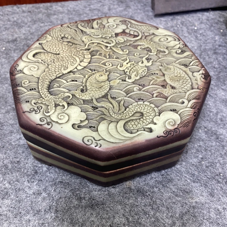 桌面摆件精品砚台，手工雕刻，包邮