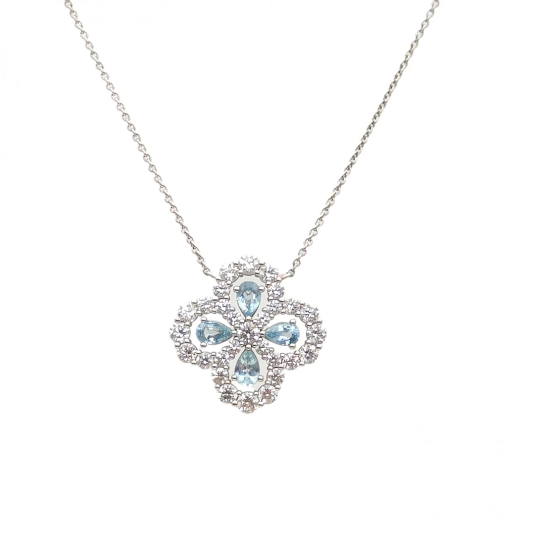 99新 Harry Winston/海瑞温斯顿 小花柳 Loop大号海蓝宝满钻