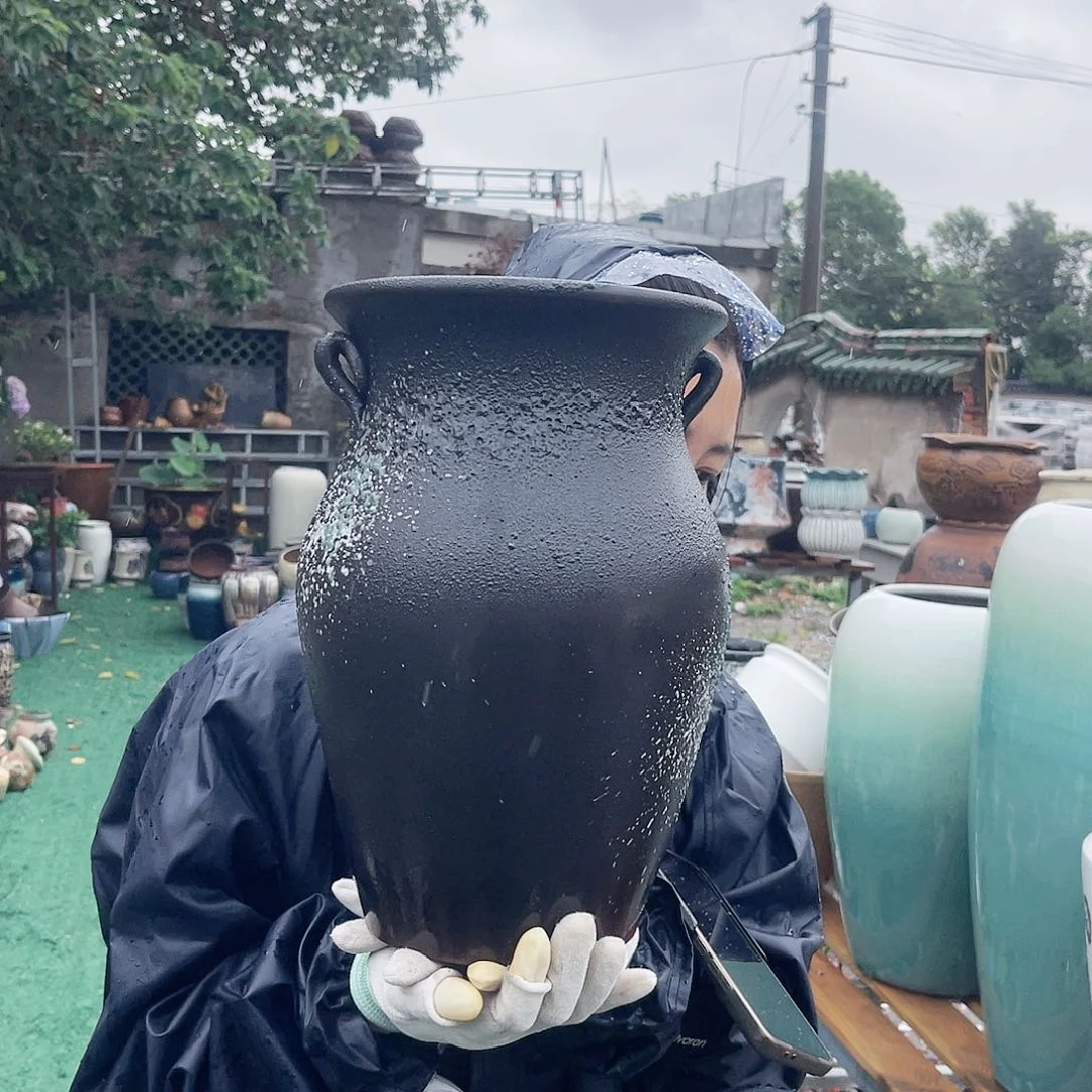 紫砂花盆王嫂花盆0608-148 高32 口20