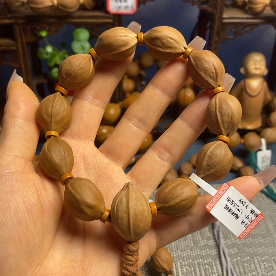 硬***家橄榄核手串/手链梅林铁17/23左右