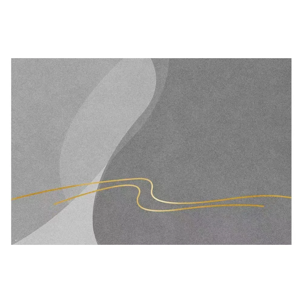 K137金线条硅藻泥地毯地垫防滑吸水客厅门厅入户厨房浴室可用