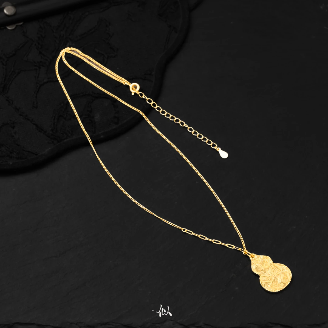 吊坠925银 L【福禄】似梓珠宝· 葫芦项链 多样性发一   SZCC1360058