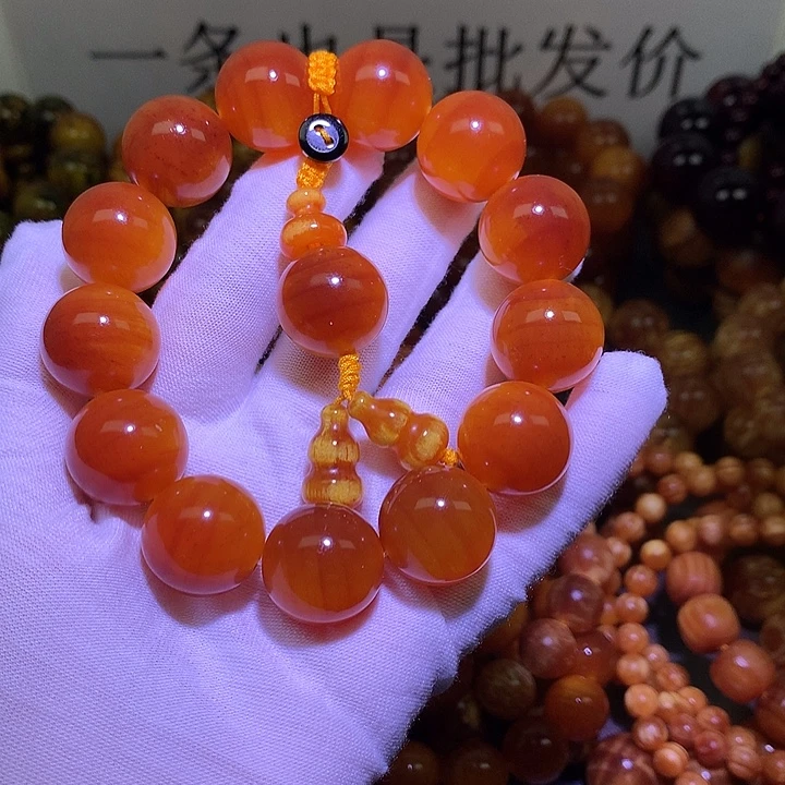 松木（琥珀木）手串/手链1.8 包浆高货