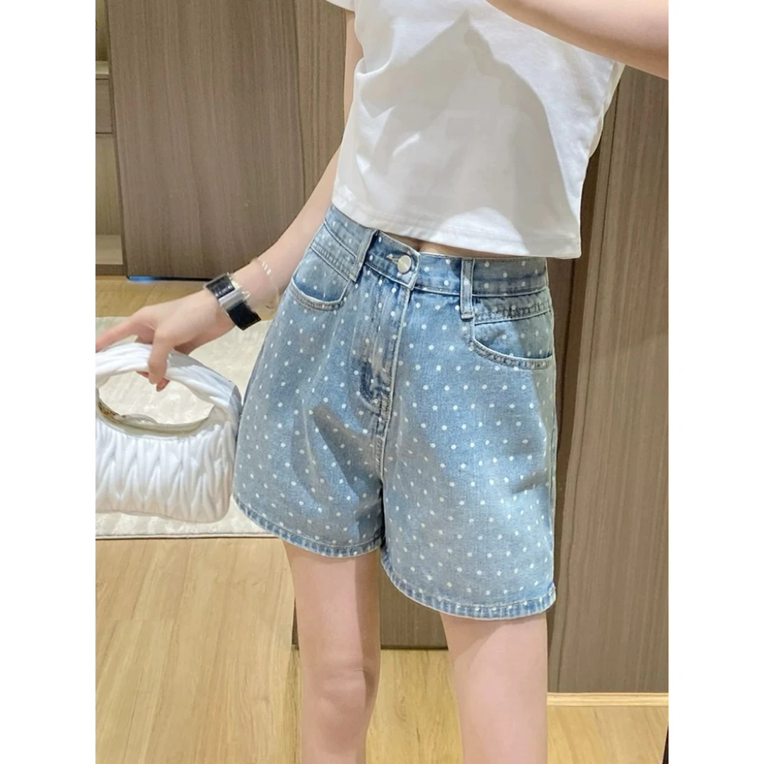 特价啦 浅色波点4分裤