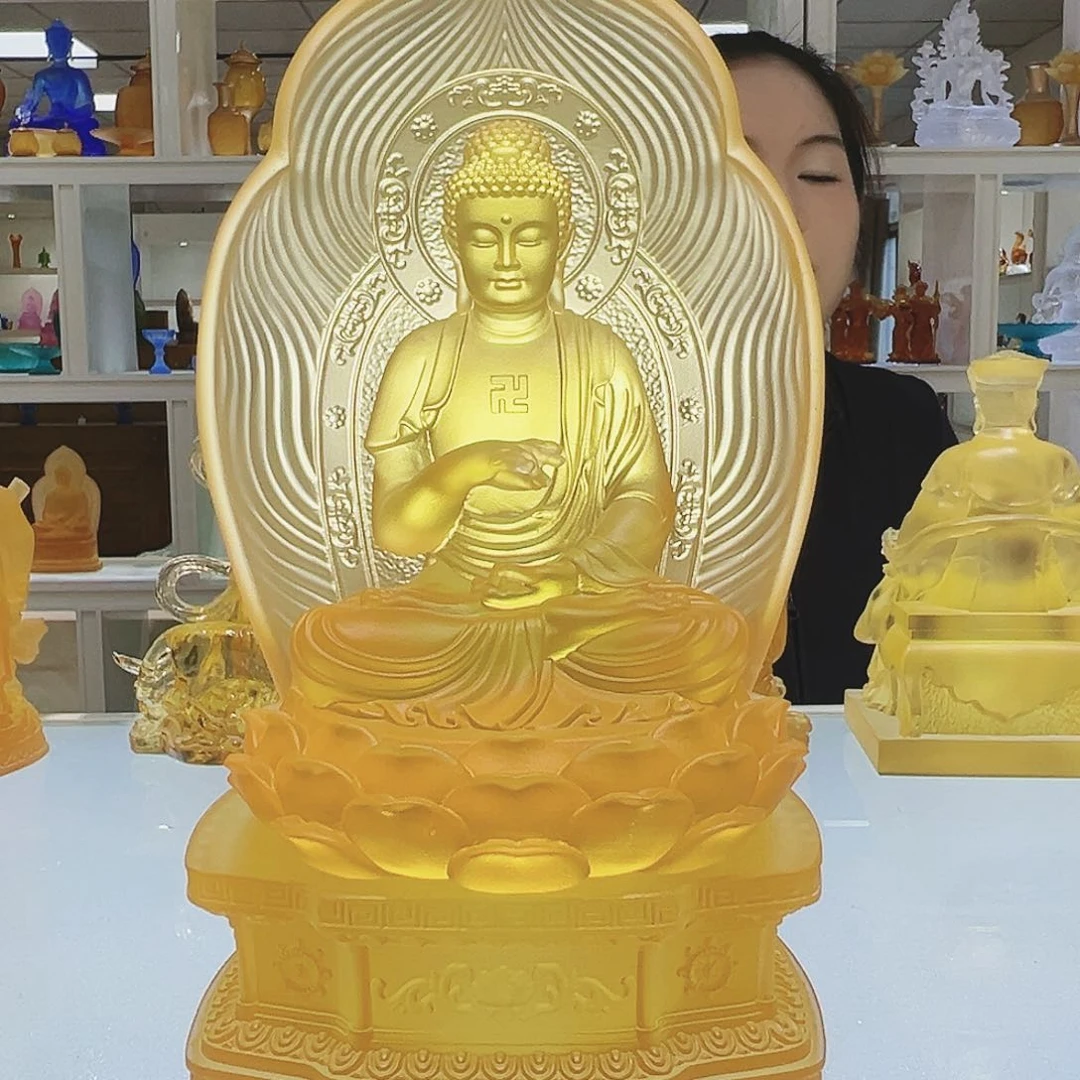 【闪购商品】手工艺品琉璃甜*药师佛 31cm