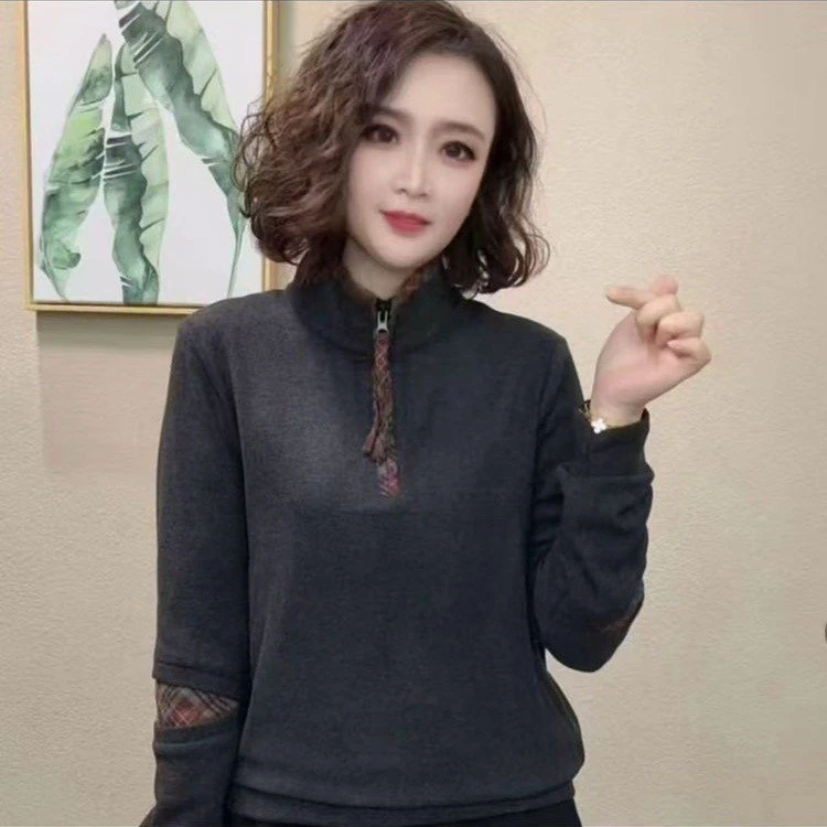 2025洋气百搭减龄长袖气质冬季新款时尚显瘦女上衣#