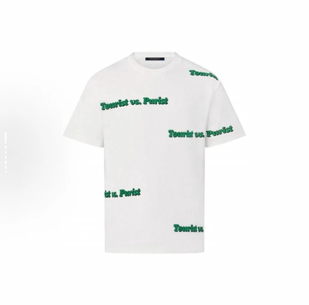 99新 LouisVuitton/路易威登 字母印花圆领短袖/尺码XS/编号6951