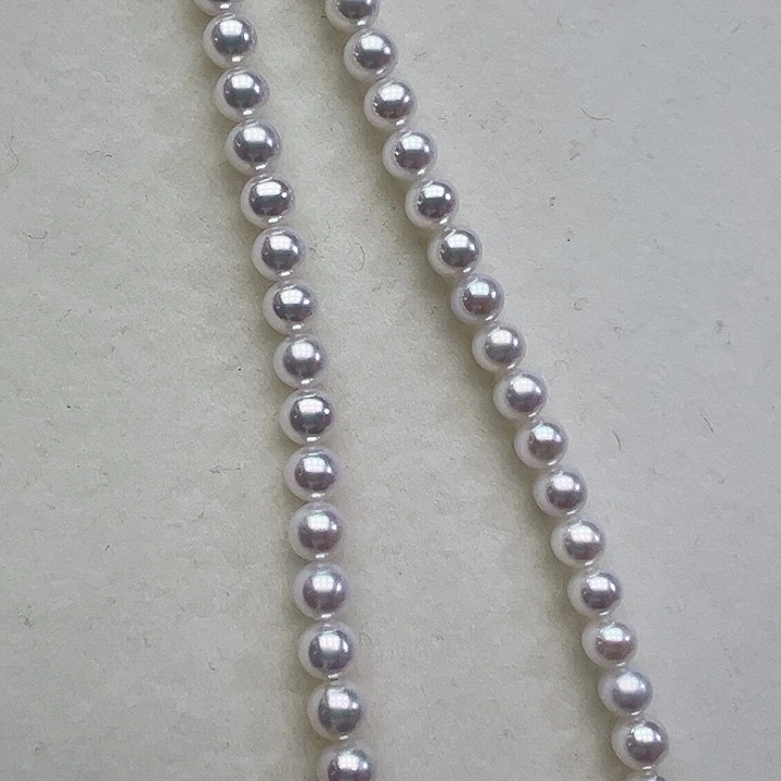 18K金镶嵌淡水珍珠颈饰➕5-5.5高品极光炫彩毕业