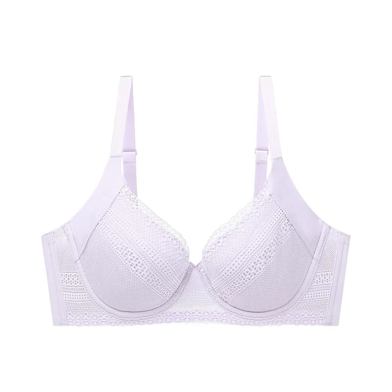 薄款无痕，神秘曲线薄款内衣女大胸显小侧收副乳文胸16R8898