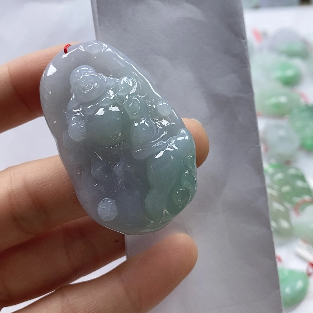翡翠颈饰未镶嵌十*七吊坠