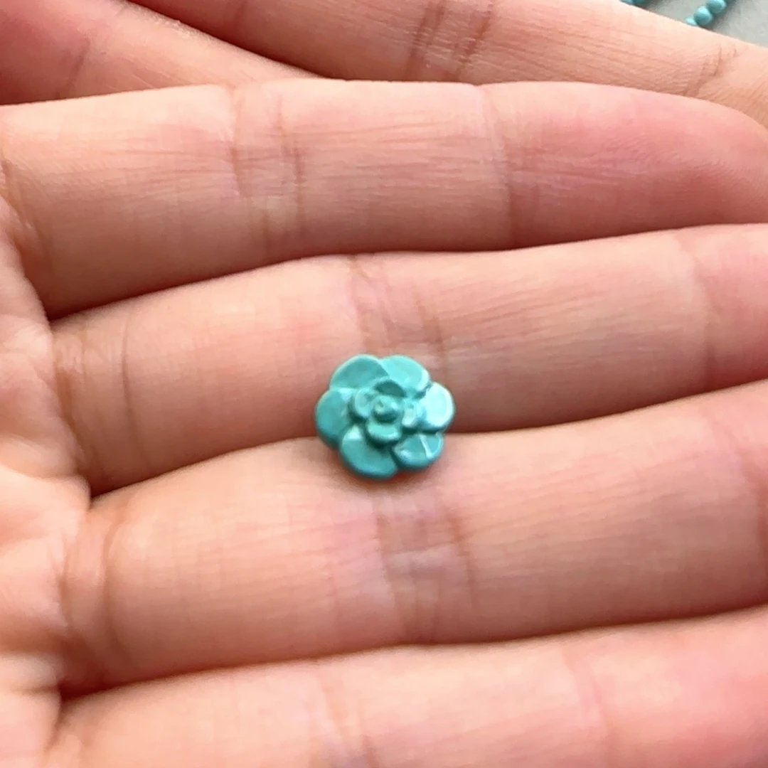 绿松石未镶嵌10山茶花