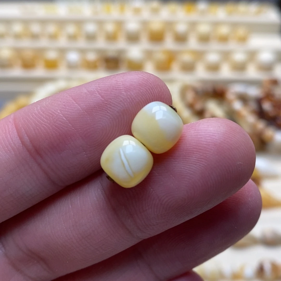 琥珀珠宝奇石未镶嵌8+对珠