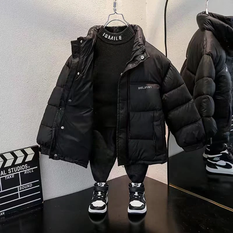 男童冬季加厚棉衣棉袄外套新款棉服