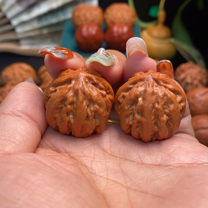 文玩核桃把件粗筋