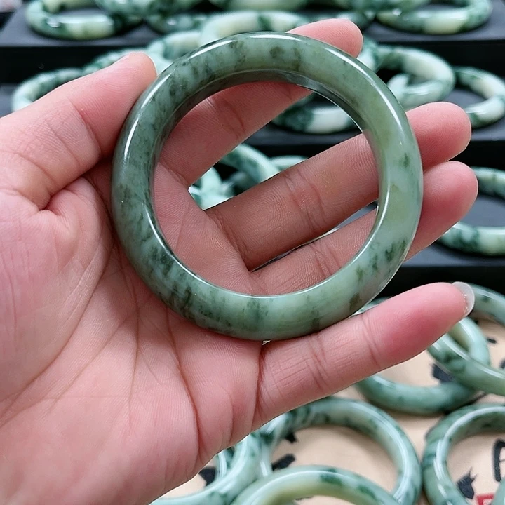 【闪购商品】透闪石-蛇纹石玉手镯未镶嵌