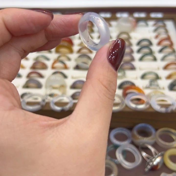 玛瑙/玉髓合金戒指146港9