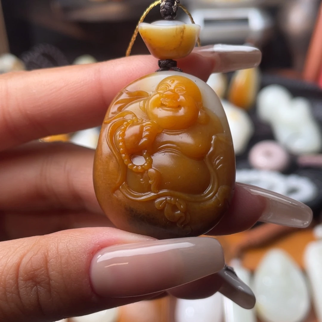 和田玉未镶嵌挂件