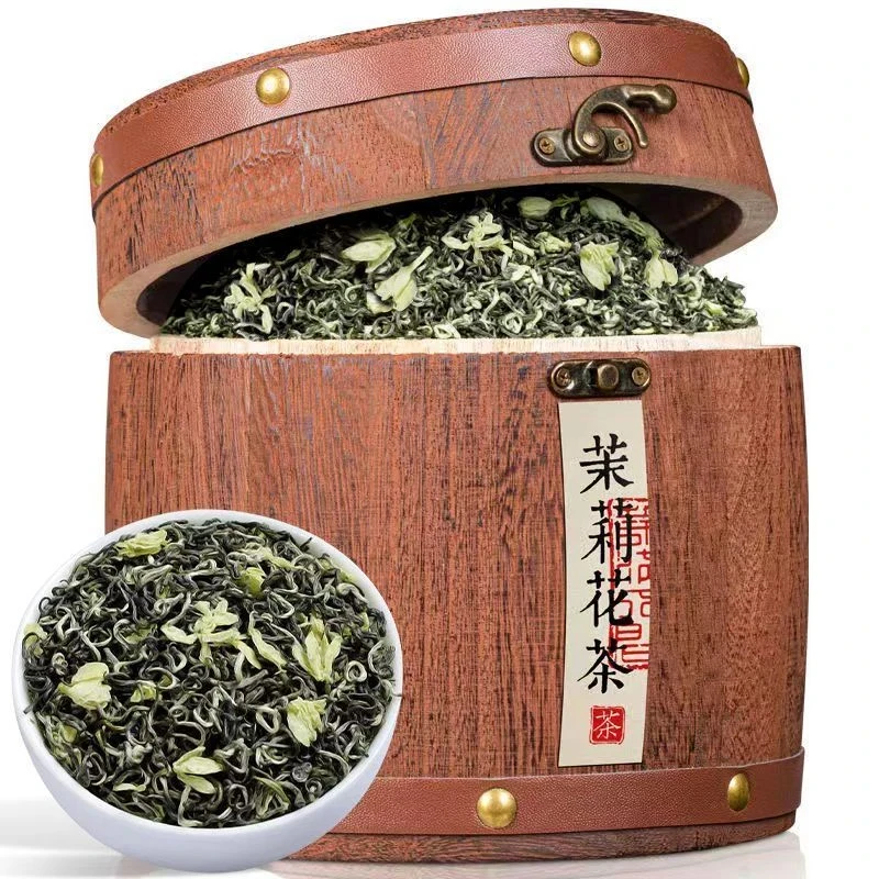 【茉莉花茶】2025年茉莉花茶新茶优质炒制手工茉莉花茶浓香茶叶桶装