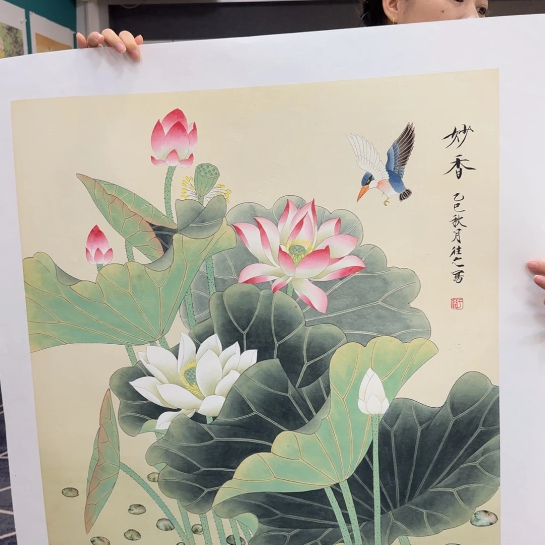 国画国画作品山水花鸟纯手绘