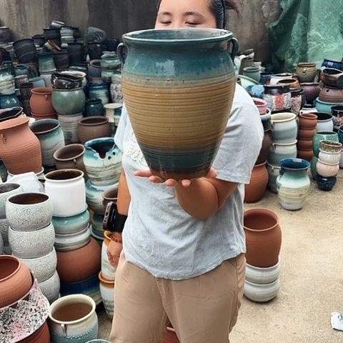 口20高27瑕疵一个盆子。