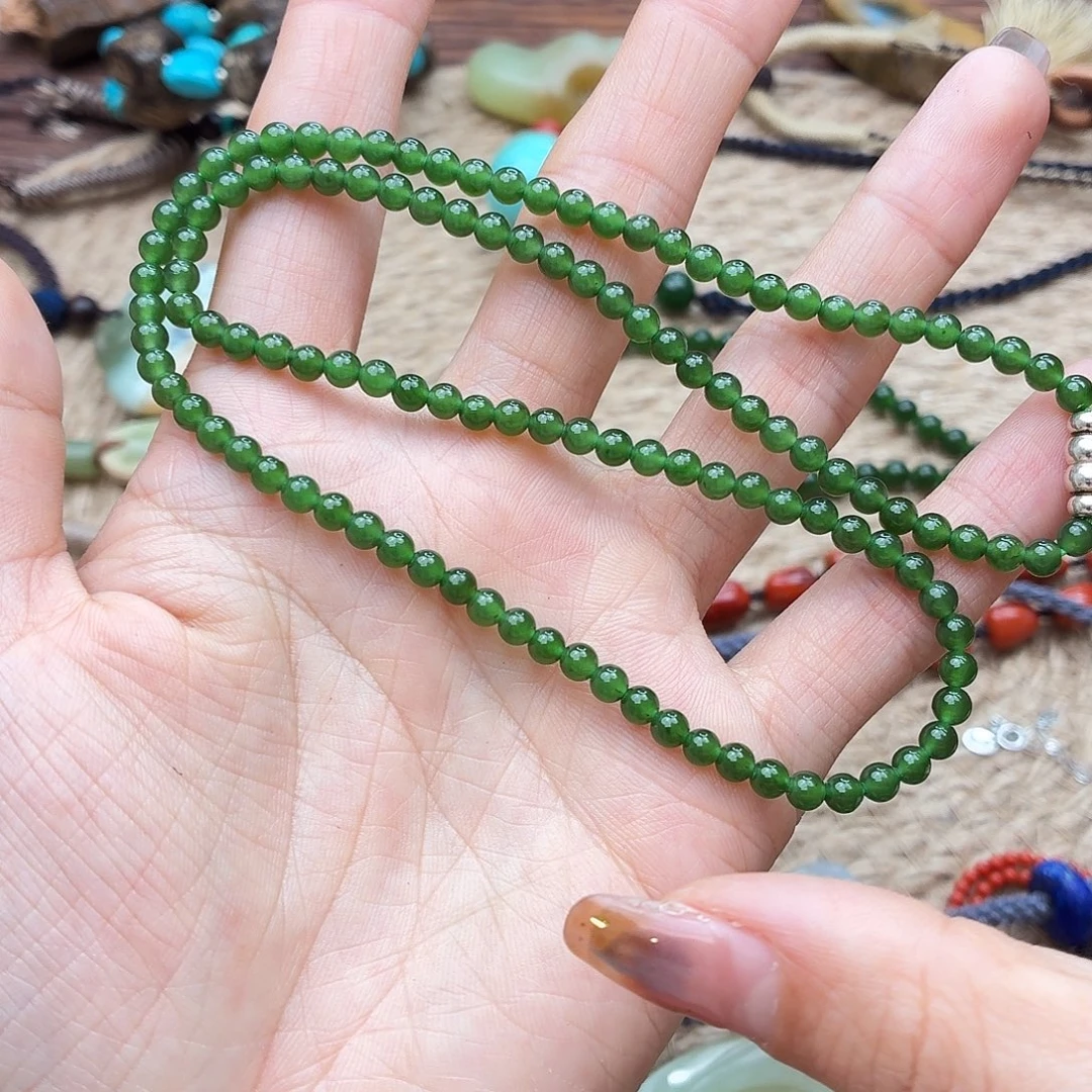 追***乔和田玉（碧玉）未镶嵌颈饰